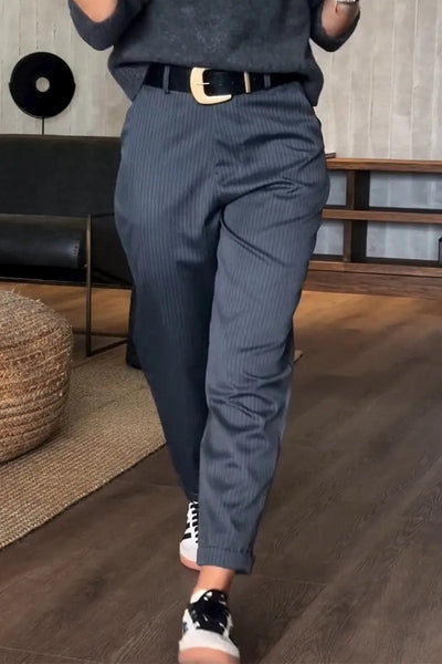 MATHILDA | Eleganckie, podkreślające sylwetkę spodnie w paski