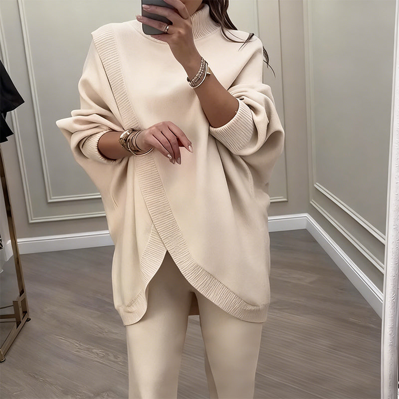 🔥Darmowa wysyłka🔥 Zestaw damski: oversize sweter i spodnie